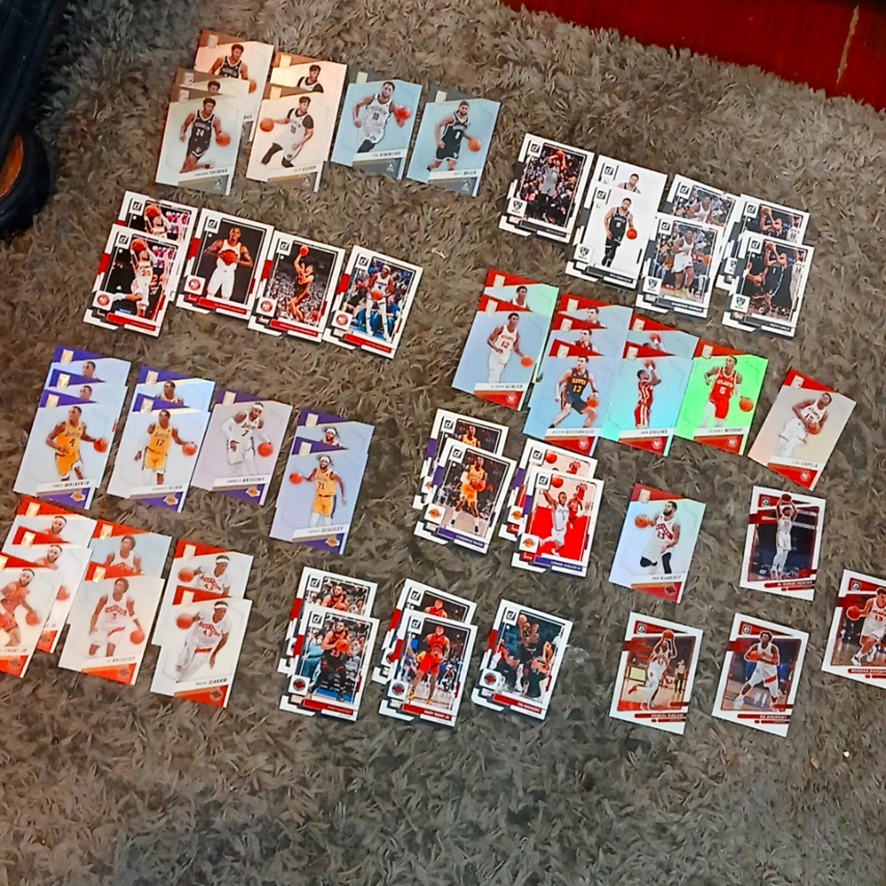 Nba Trading Card Lot Nets Hawks Lakers Raptors